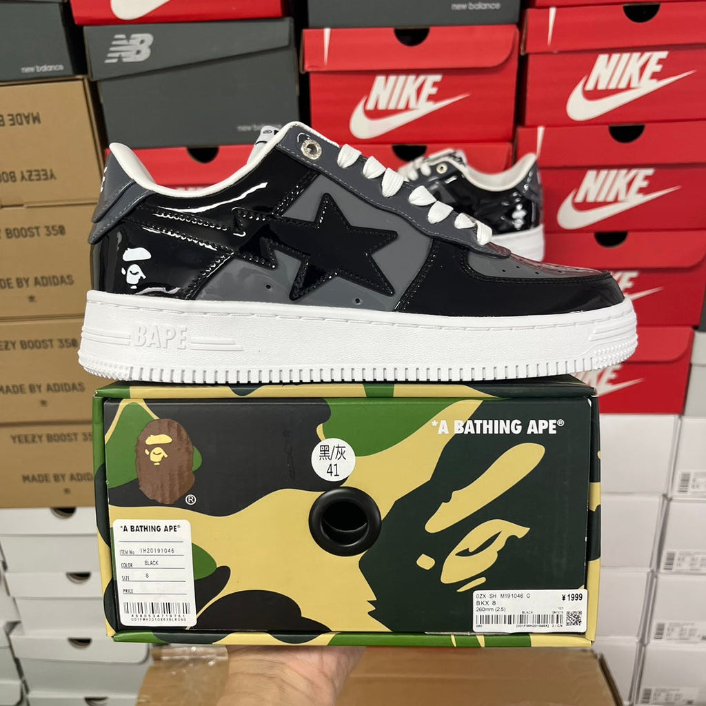 A Bathing Ape Bapesta Black/Grey - product view 1