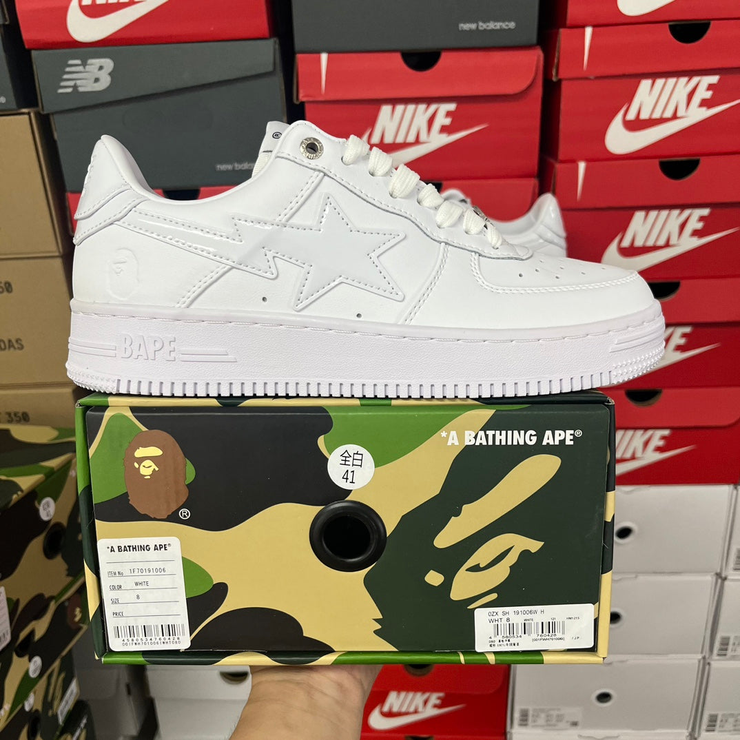 A Bathing Ape Bapesta Full White - product view 1
