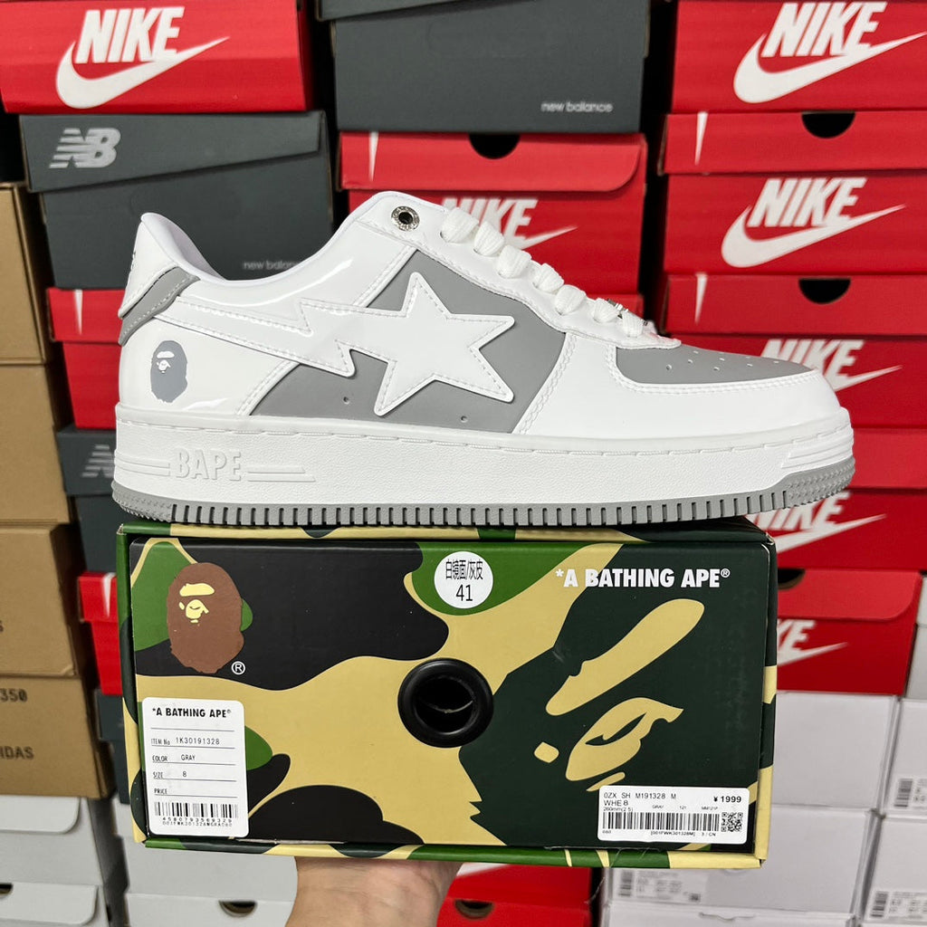A Bathing Ape Bapesta Grey/White - product view 1