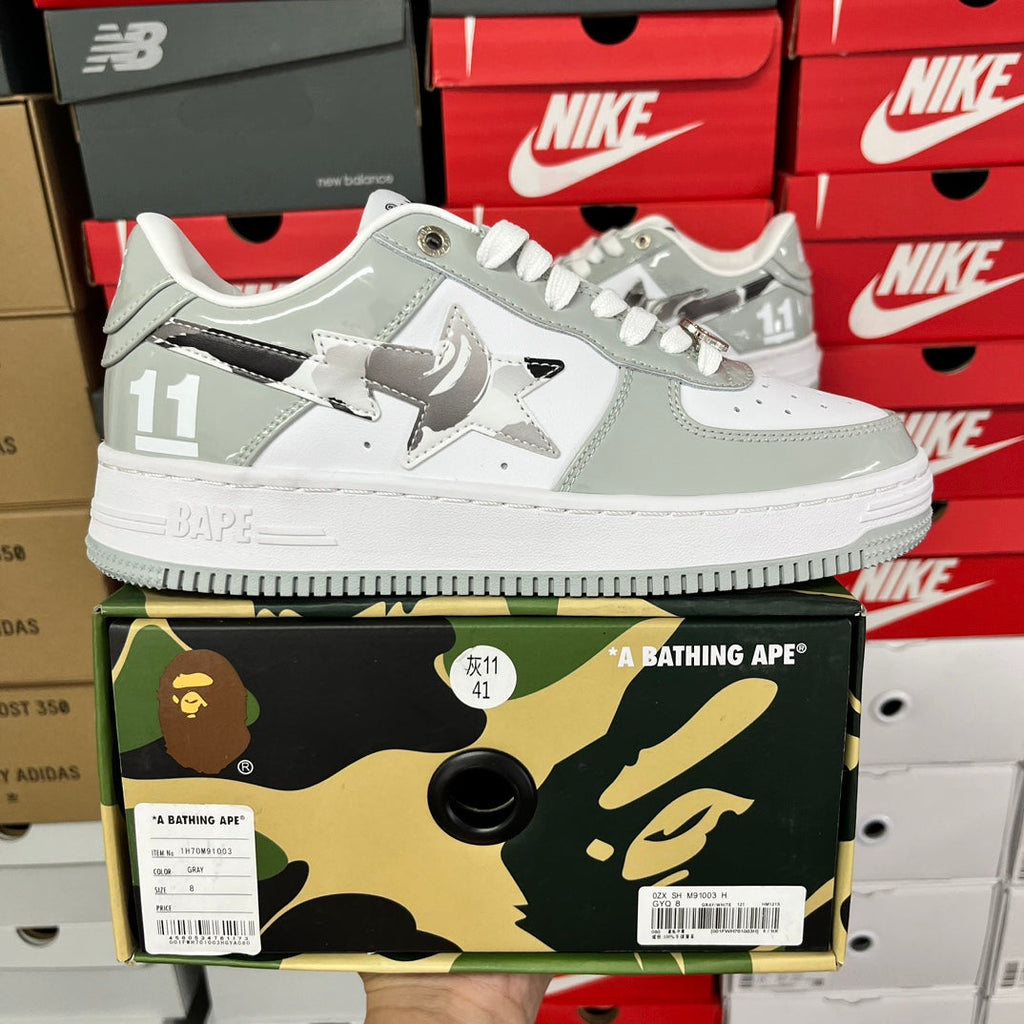 A Bathing Ape Bapesta 11 Grey/White - product view 1