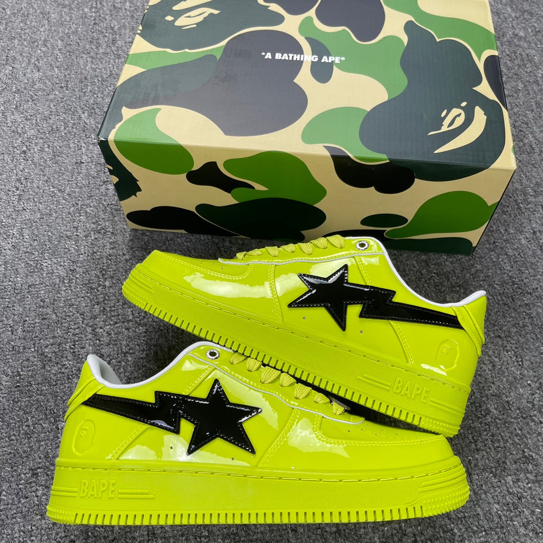 A Bathing Ape Bapesta Lemon Green - product view 1