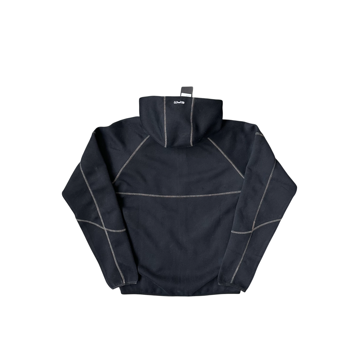 6PM Tech Zip Hoodie Black - product view 2