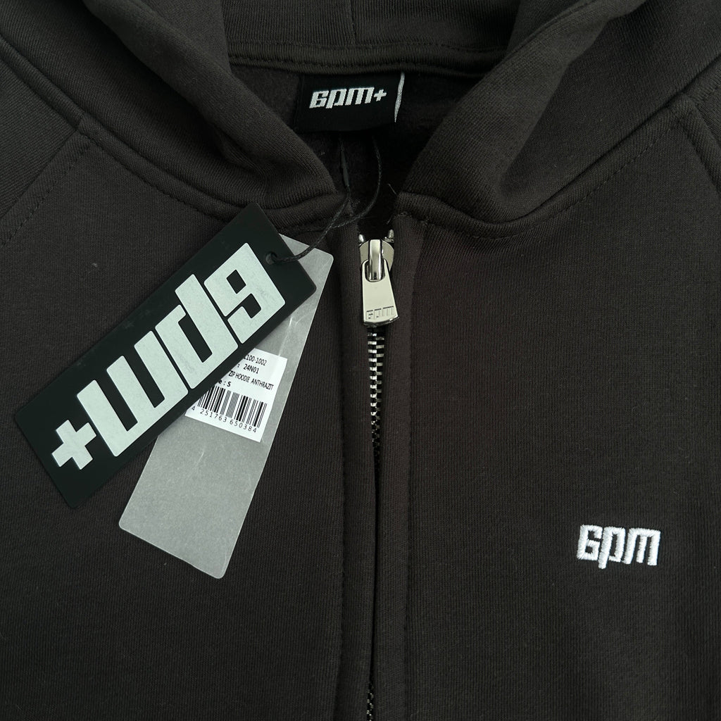 6PM Basic Zip Hoodie Anthrazit - product view 3