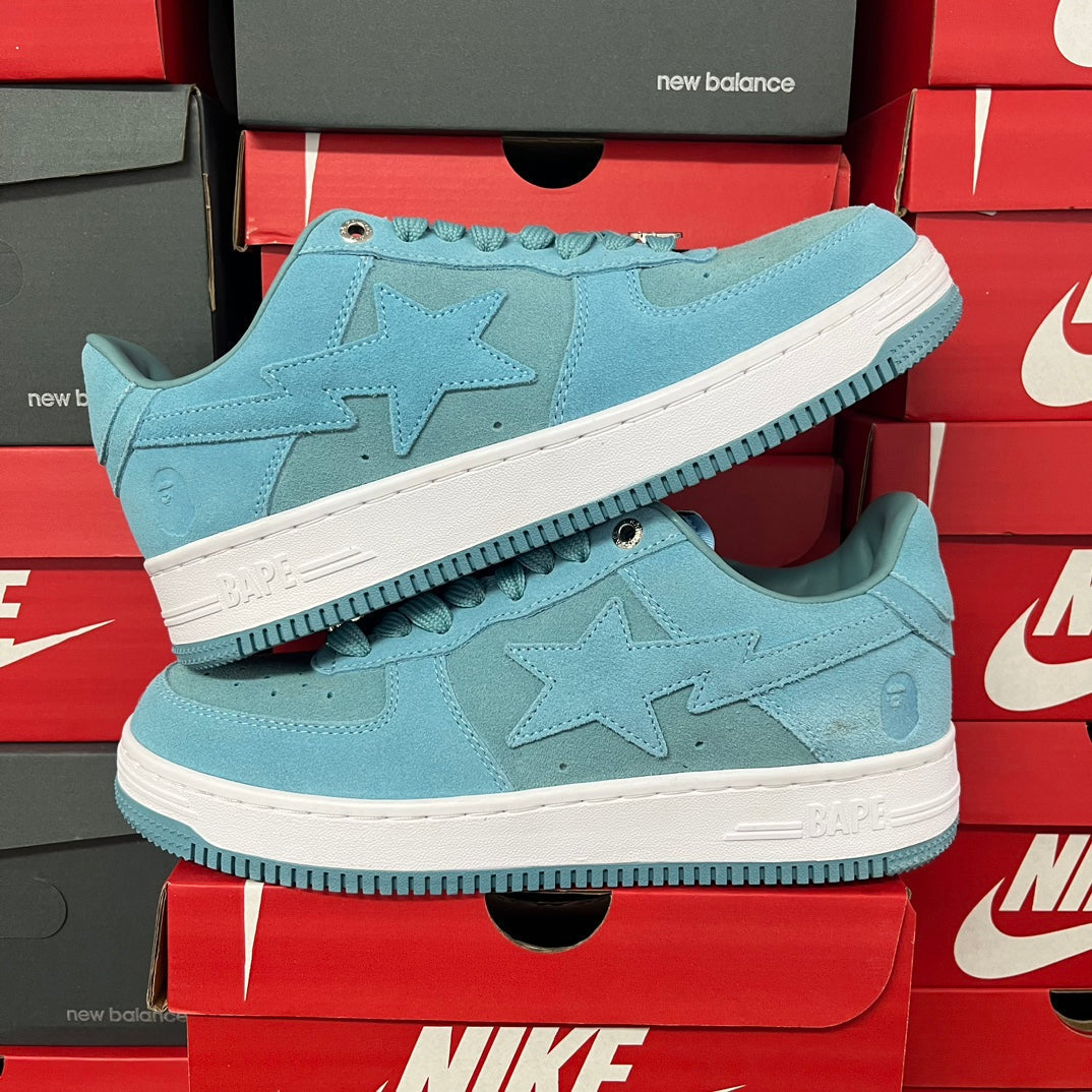 A Bathing Ape Bapesta Leather Blue - product view 2