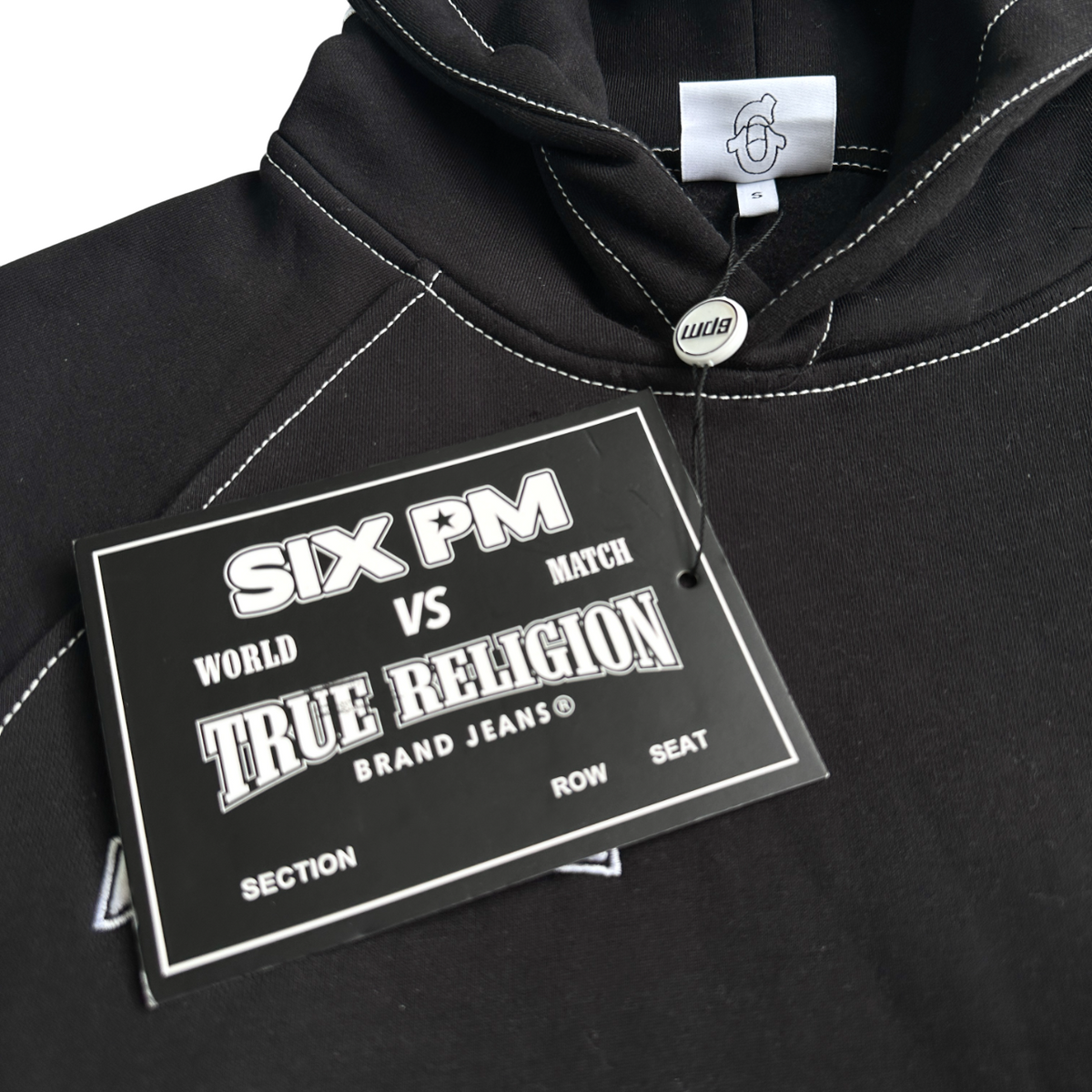 6PM Horseshoe Hoodie Black - product view 3