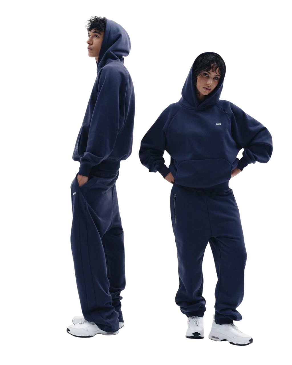 6PM Basic Hoodie Navy - product view 3