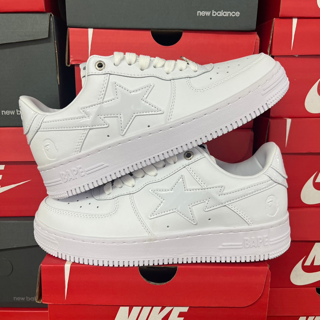 A Bathing Ape Bapesta Full White - product view 2