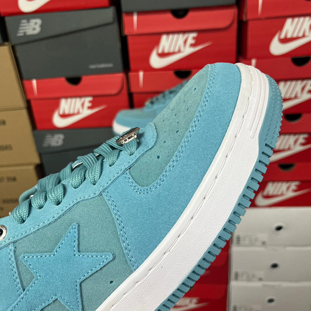 A Bathing Ape Bapesta Leather Blue - product view 3