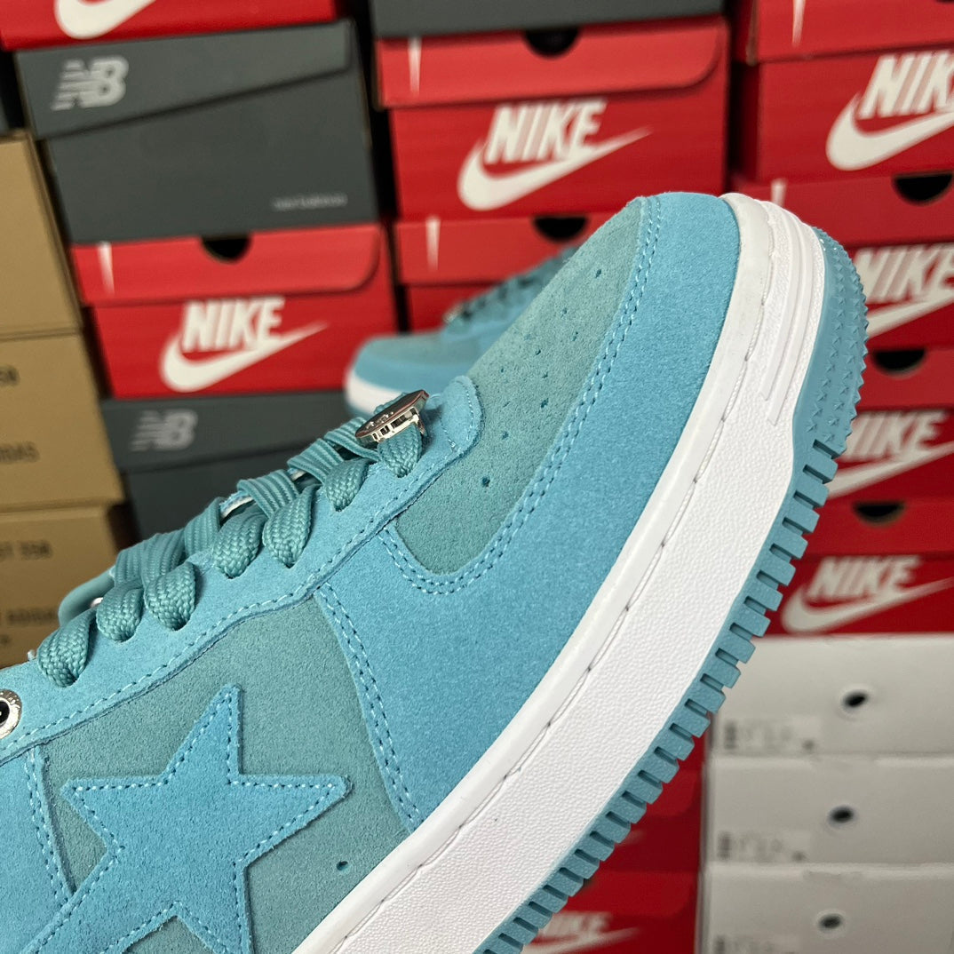 A Bathing Ape Bapesta Leather Blue - product view 3