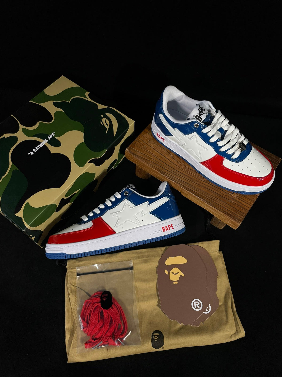 A Bathing Ape Bapesta France - product view 3