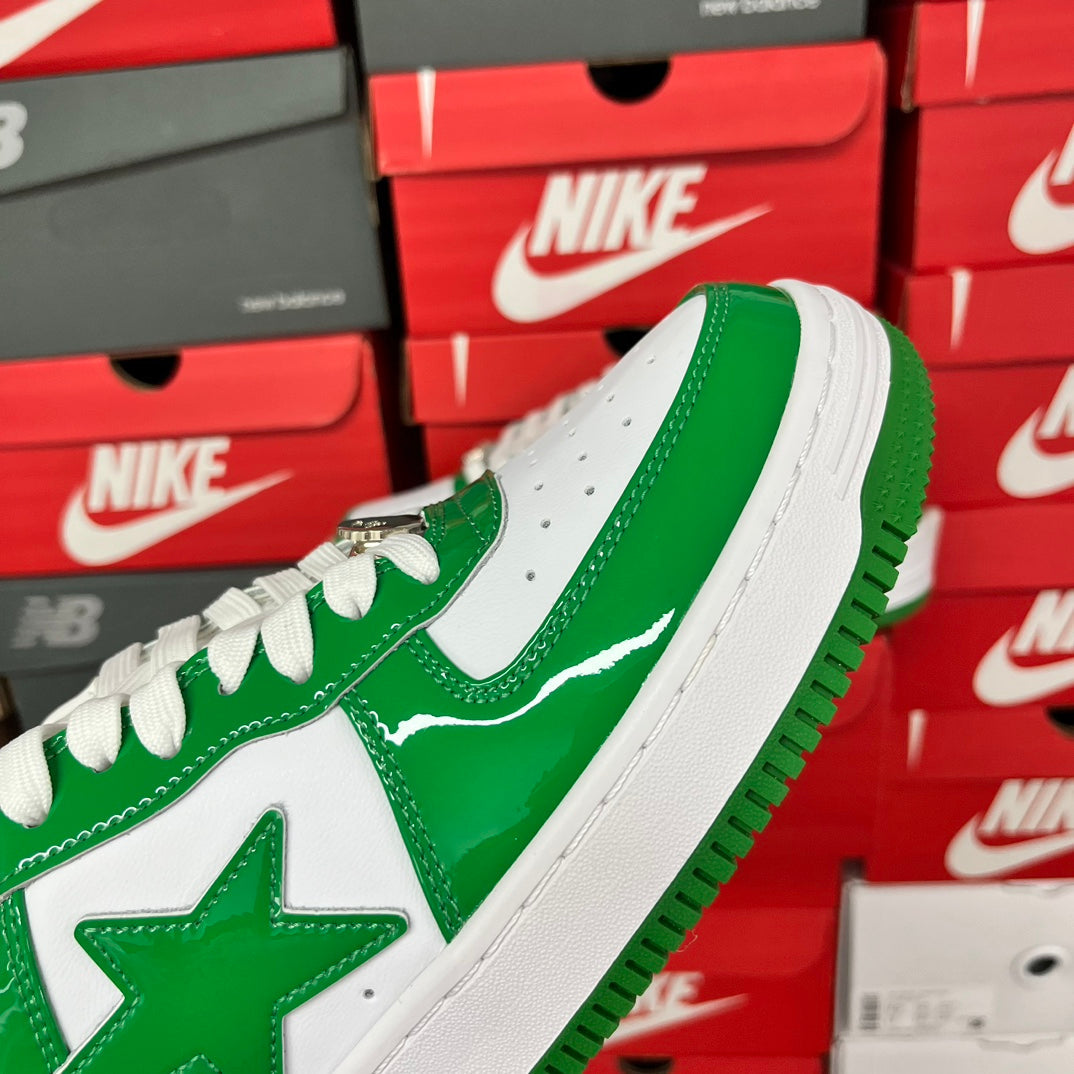 A Bathing Ape Bapesta Green/White - product view 3