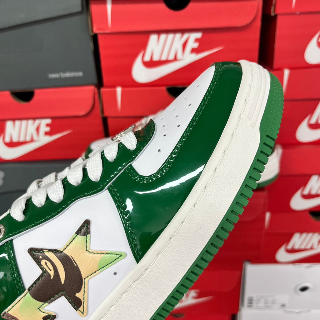 A Bathing Ape Bapesta 11 Green/White - product view 3