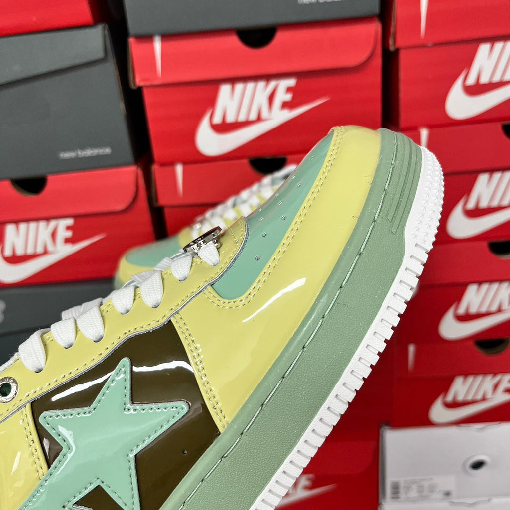 A Bathing Ape Bapesta Green/Yellow/Brown - product view 3