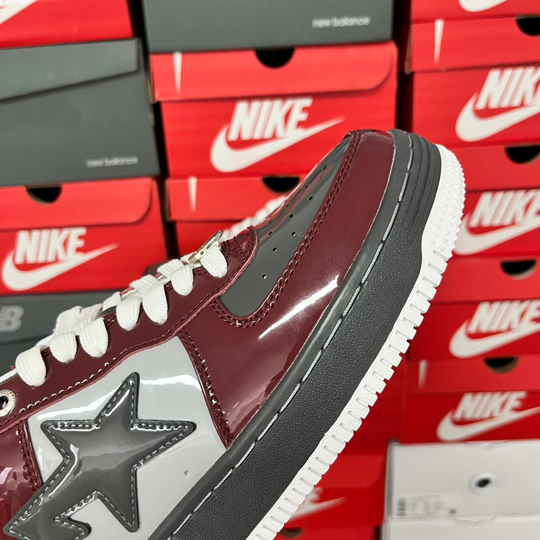 A Bathing Ape Bapesta Bordeaux/Grey/Black - product view 3