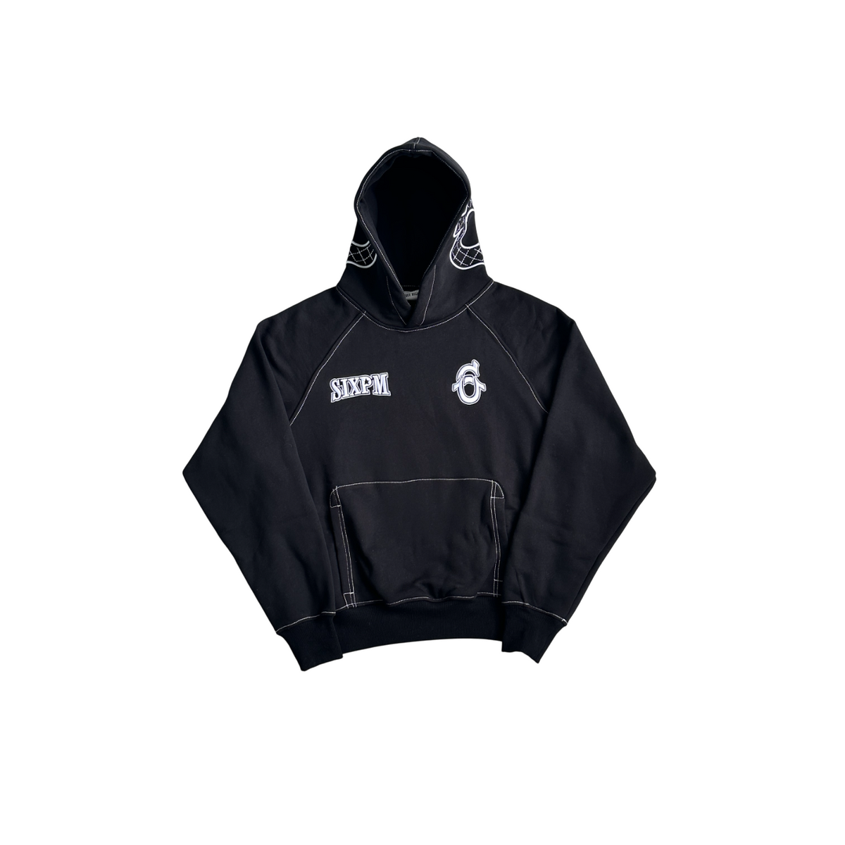 6PM Horseshoe Hoodie Black - product view 1
