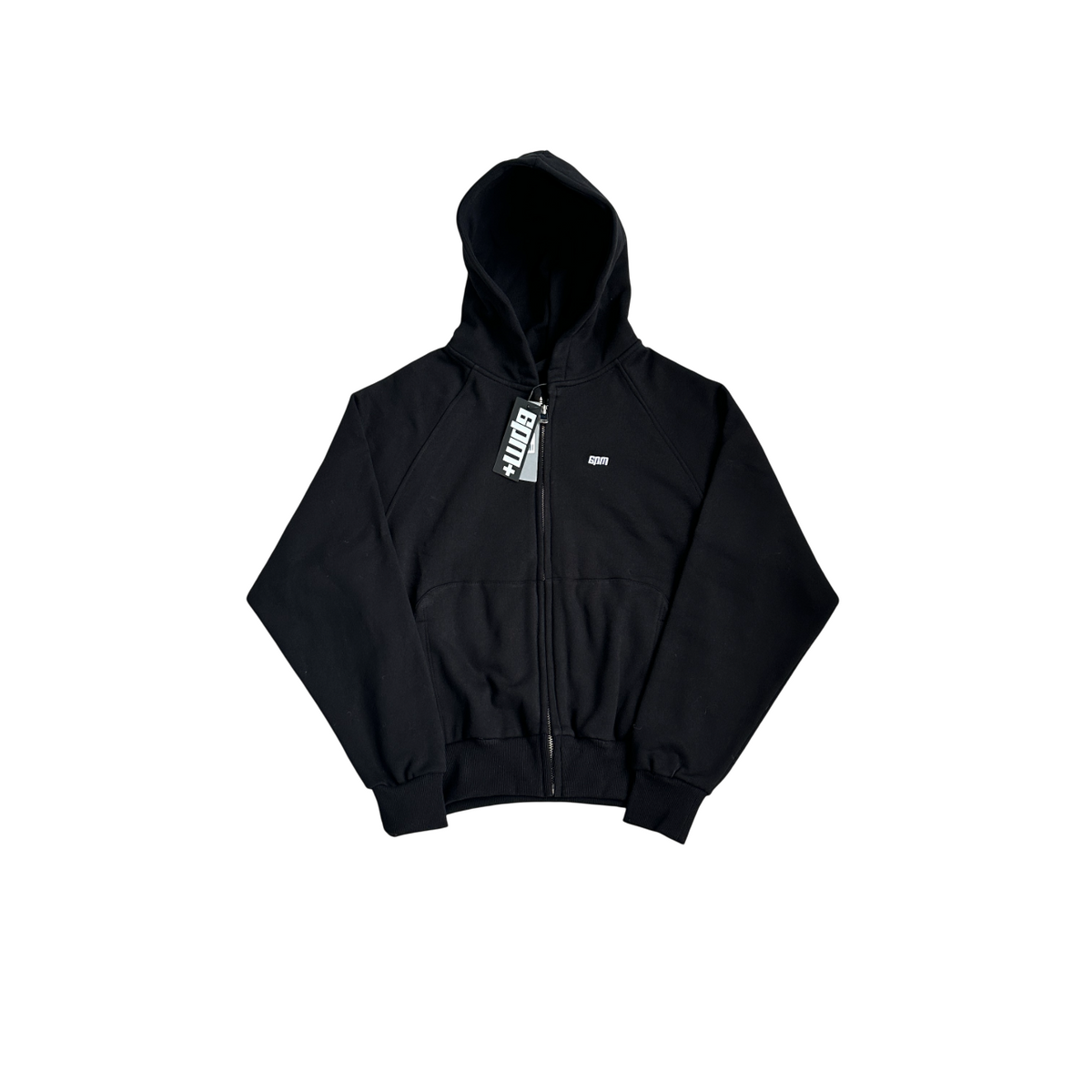 6PM Basic Zip Hoodie Black - product view 1