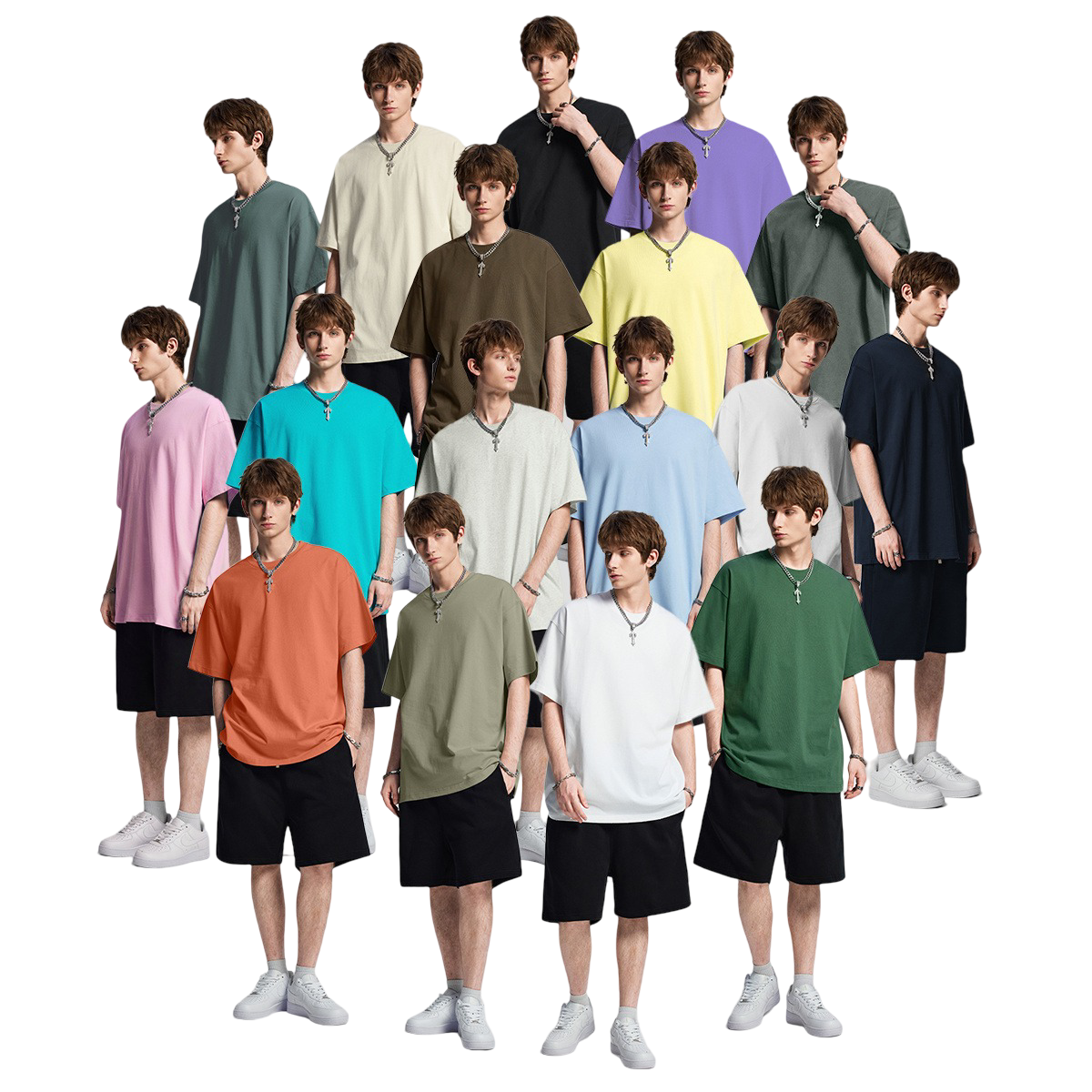21Dripzz Essential Oversized Tee – Grey - product view 3