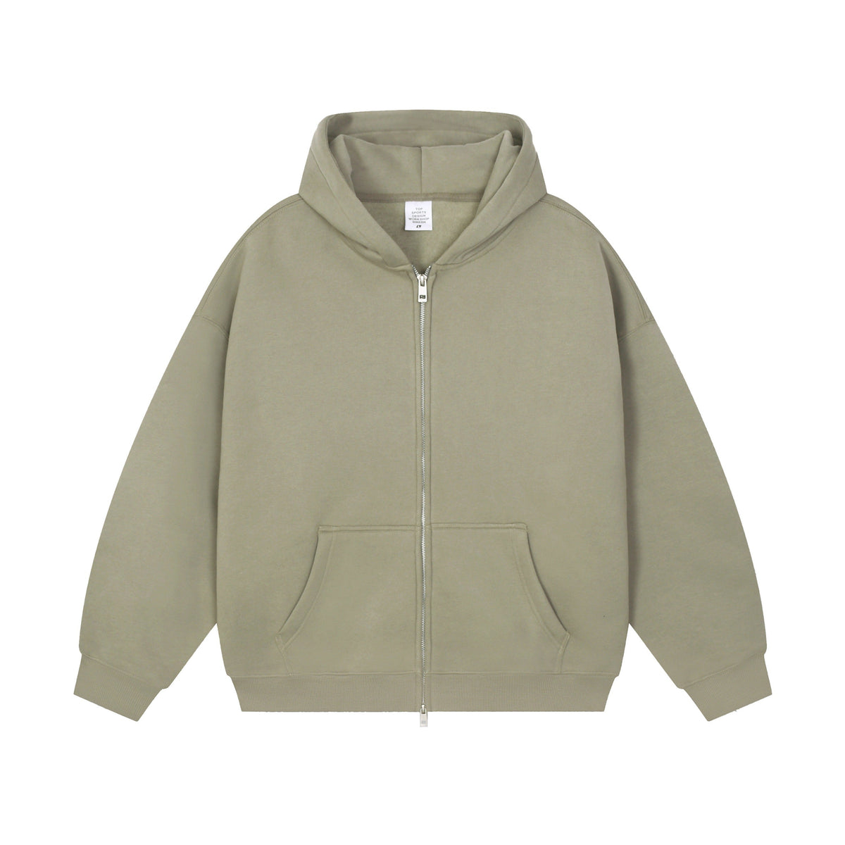 21Dripzz Essential Zip Hoodie - Khaki - product view 1