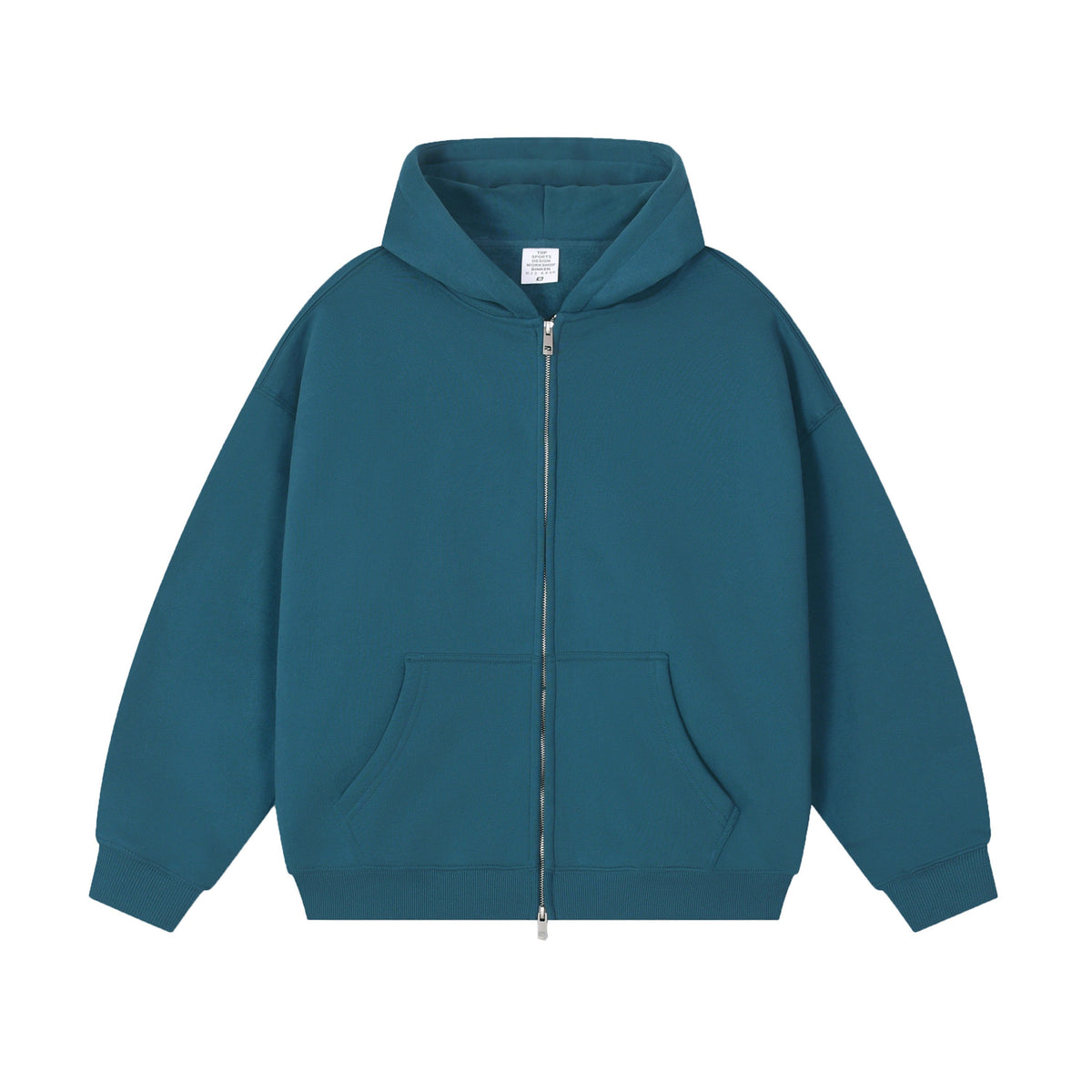 21Dripzz Essential Zip Hoodie - Teal Blue - product view 1