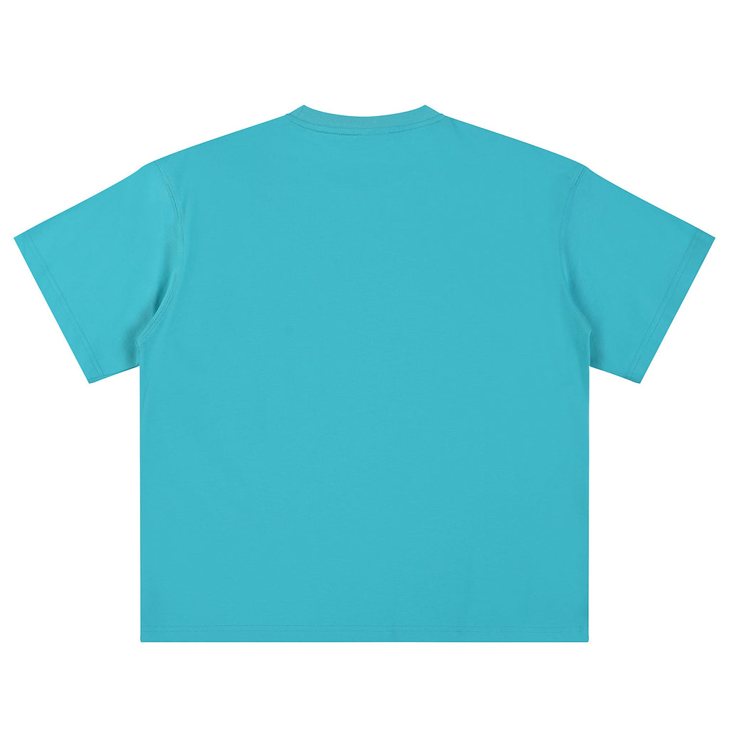21Dripzz Essential Oversized Tee – Aqua Blue - product view 2