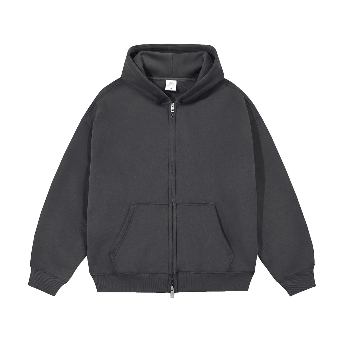 21Dripzz Essential Zip Hoodie - Charcoal Grey - product view 1