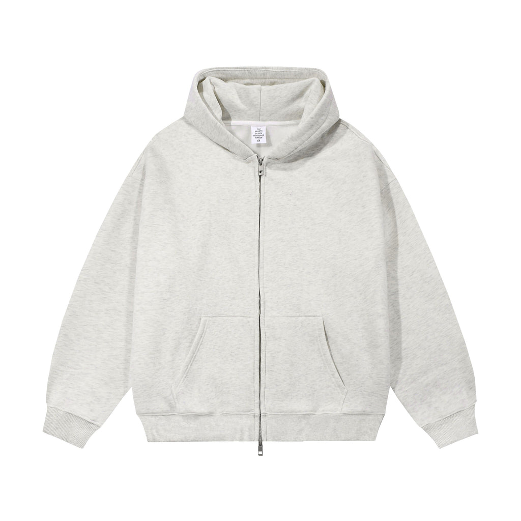 21Dripzz Essential Zip Hoodie - Light Grey - product view 1
