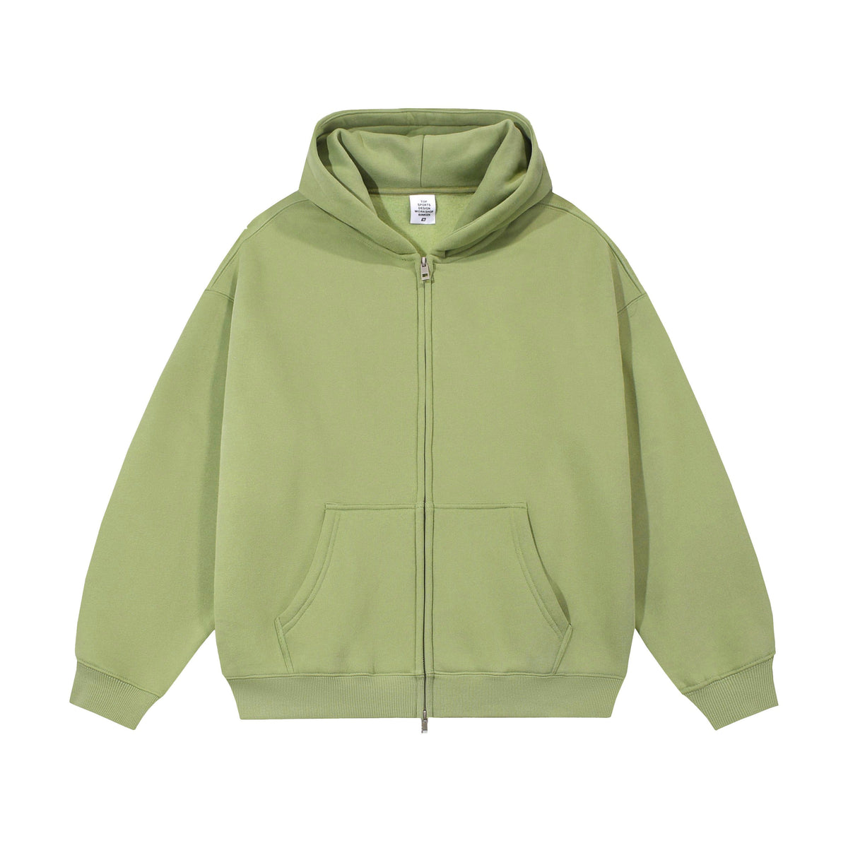 21Dripzz Essential Zip Hoodie - Apple Green - product view 1