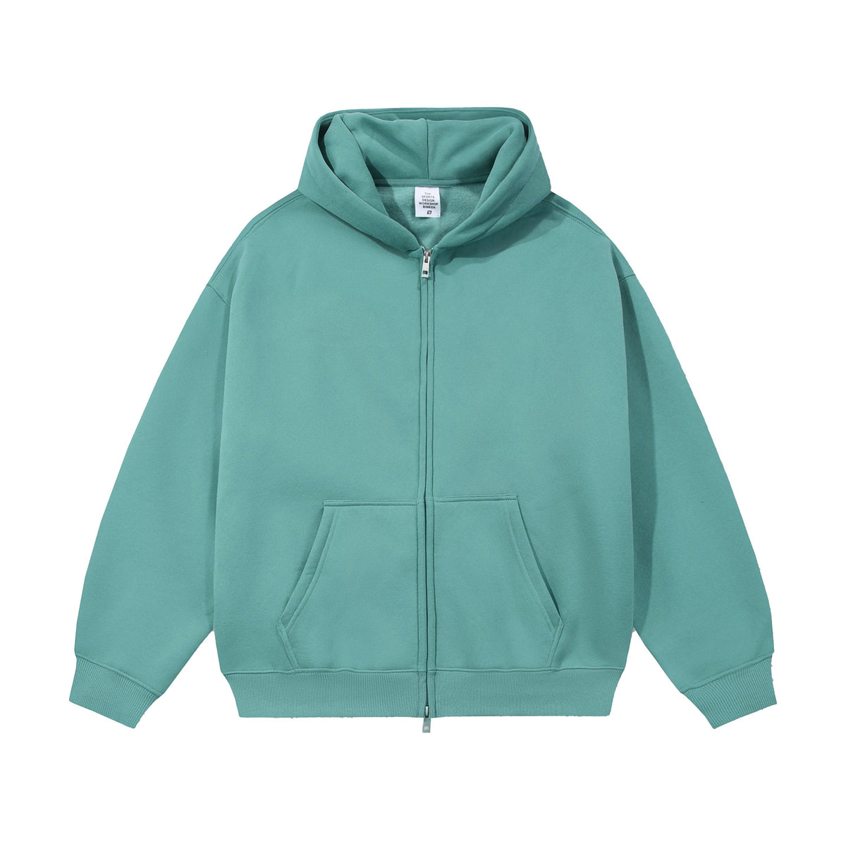 21Dripzz Essential Zip Hoodie - Teal Green - product view 1